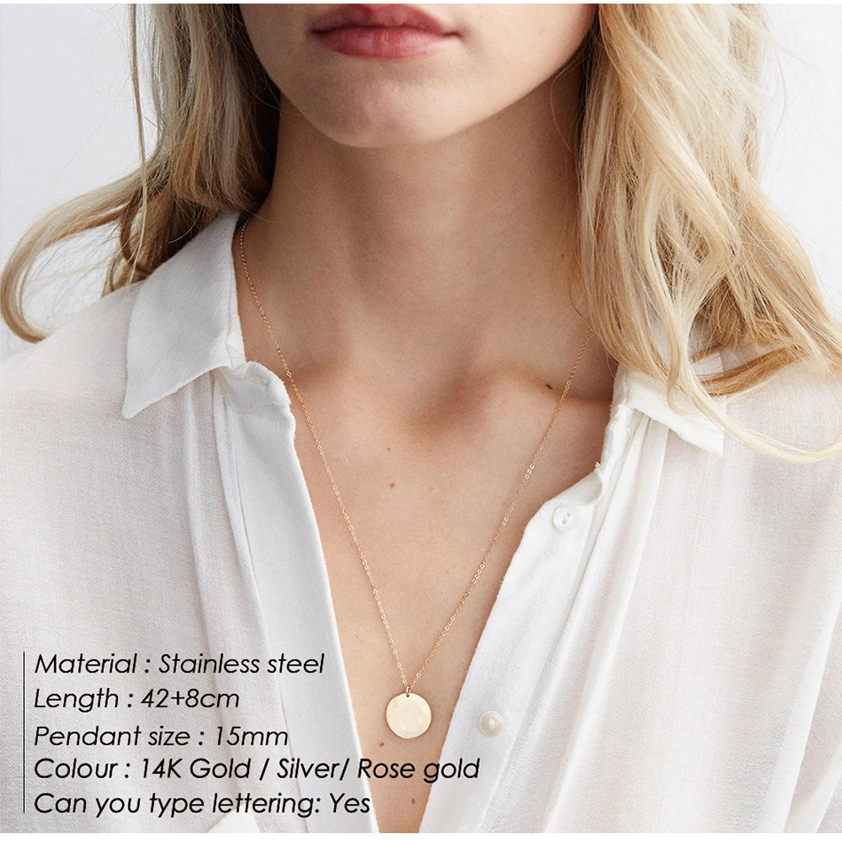 Women stainless steel 14k gold i love you pendant 100 languages projection heart necklace extender chains