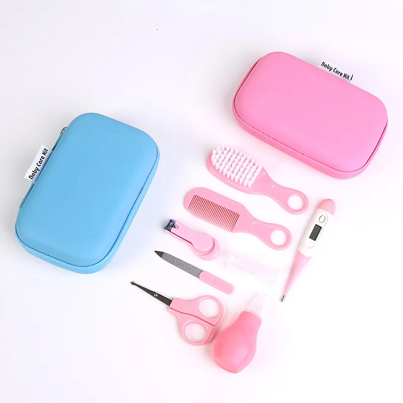 Baby Care 8Sets/9Sets Nail Clippers Feeding Spoons Combs Thermometers Nasal Aspirator Set