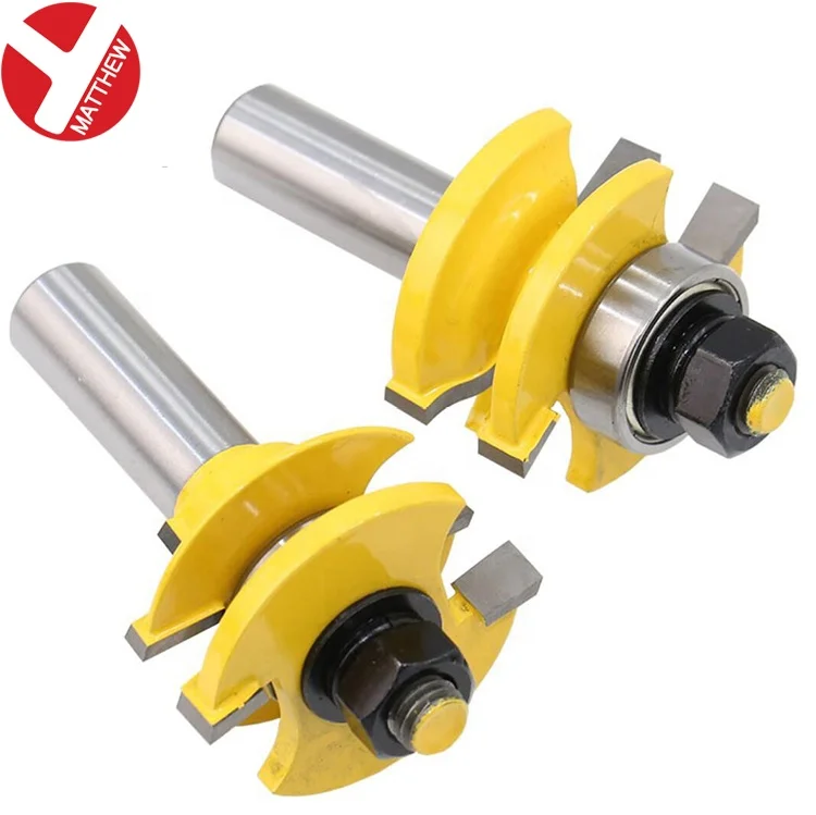 Набор фрез с твердосплавным наконечником и круглым хвостовиком 1/2 дюйма, 3 шт.