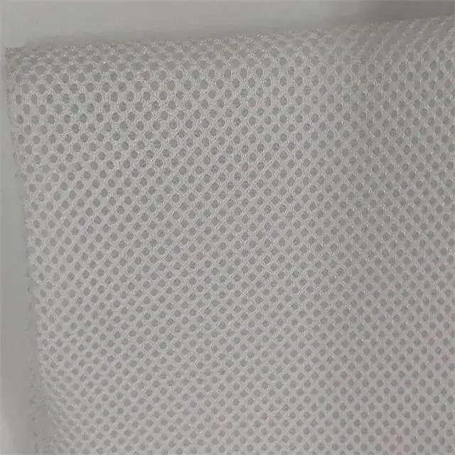 Stock Lot for Sports Shoes Air Mesh Fabric China Supplier Bird 3d Plaid Jiangsu Tricot 100% Polyester Lightweight Knitted 1-5mm