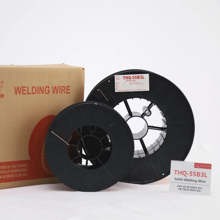 High temperature corrosion resistance gas shielded solid welding wire ER80S-B3L