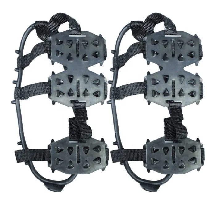 New Arrival Outdoor 24 Teeth Non-slip Nail Ice Claws Shoes Covers Snow Anti-slip Crampon Gripper for Climbing