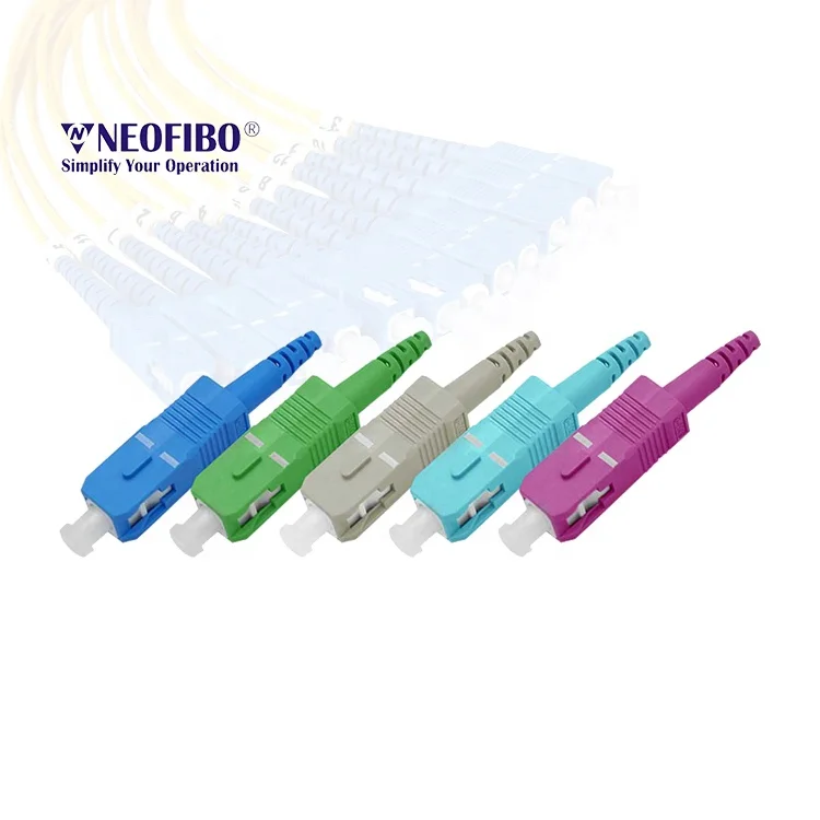 Neofibo SC SX Connector optical fiber apc upc optic fiber connector fibra sc upc sc apc fiber optics connector