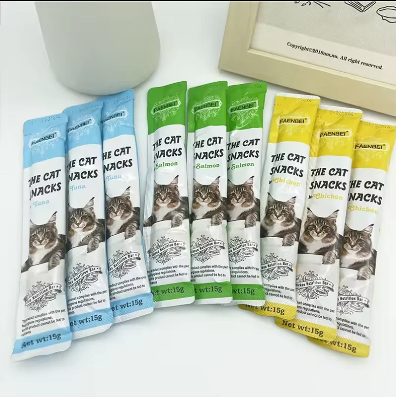 Limited time special offer Snack Bars 15g Wet Food Pet Treats Cat Strips Alimentos mascotas