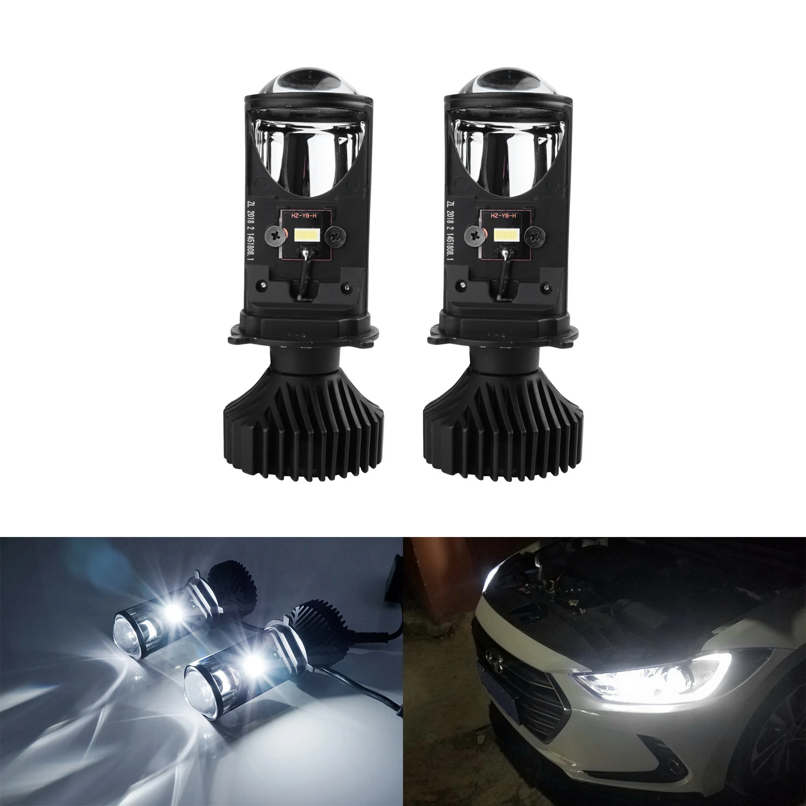 Супер яркий Y6D LED bi-led объектив проектора H4 Автомобильные фары лампы Свет для автомобиля