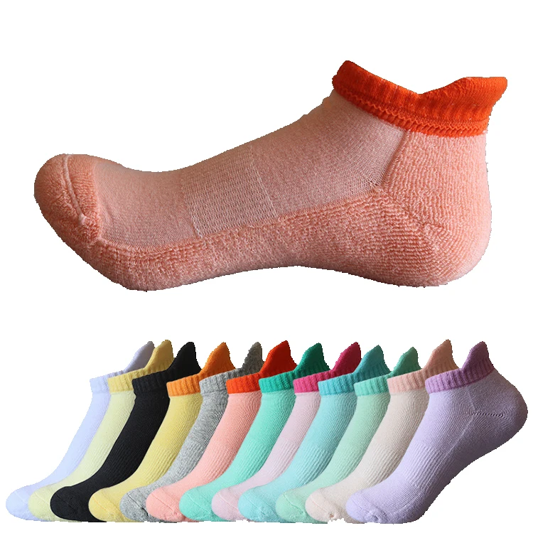 Manufacturer Customized Quick Drying Sports Socks Towel Bottoms Fashionable Thickened Running Leisure Boat Socks Wholesale
