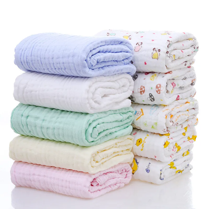 
Cotton Organic Muslin Fabric Cloth Wraps Baby Blankets For Boys And Girls 