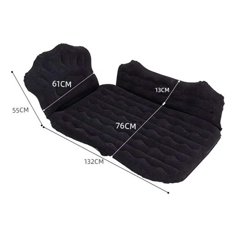 Portable Folding Inflatable Mattress Air Bed Universal Car Back Seat Support Outdoor Camping Mat Cushion