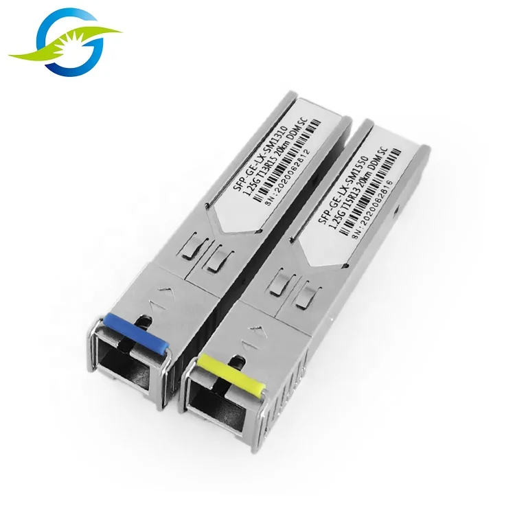 1.25G SFP BIDI 20km 1310nm/1550nm SC Connector SMF SFP Transceiver Module