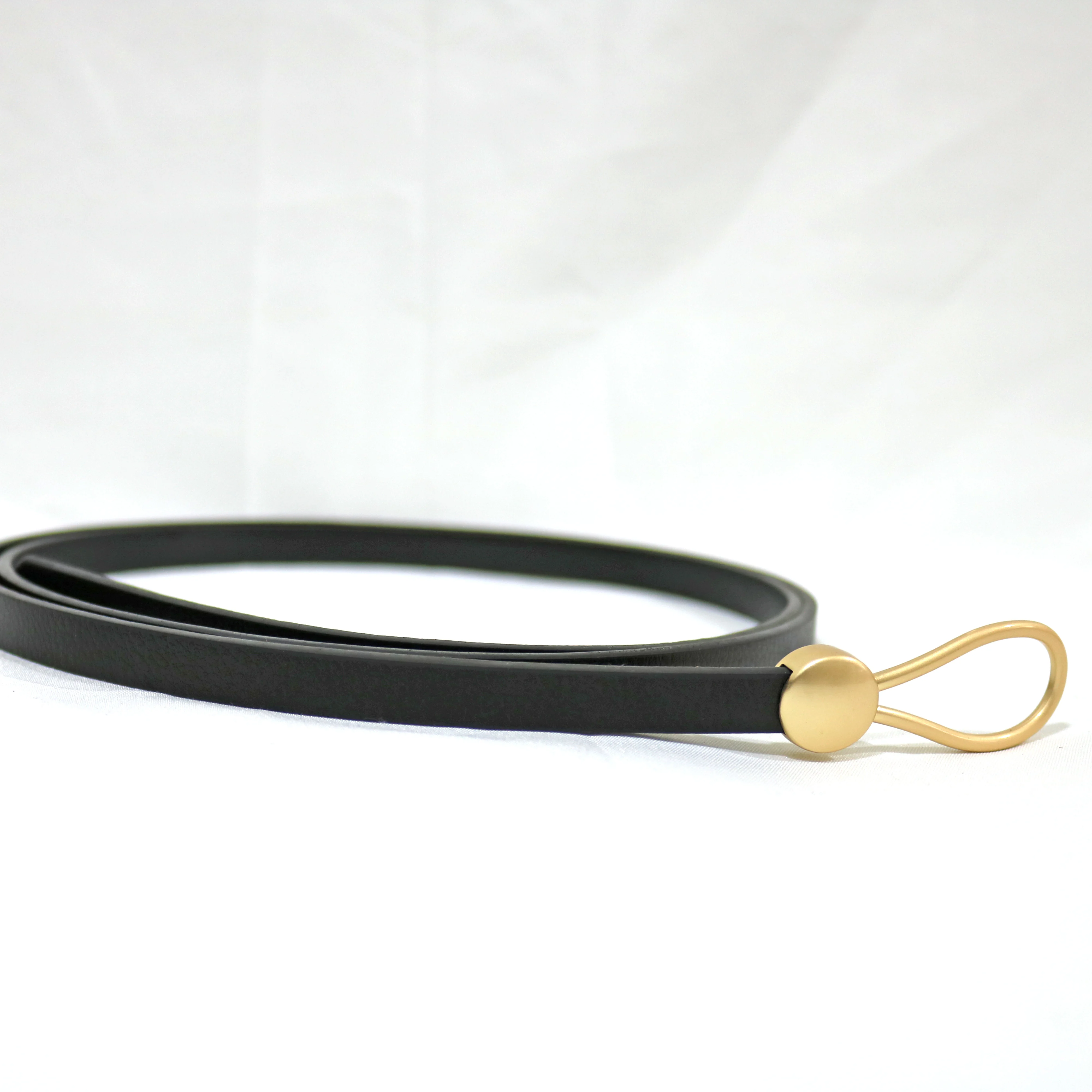 
High Quality Fashion Ladies Bow Design Splendid Buckles Belt Genuine Leather Thin Belt 