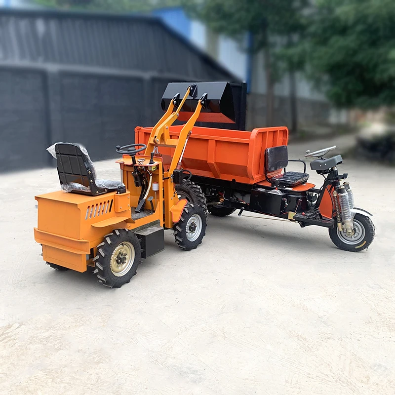 garden trucking  electric mini wheel loader compact design mini wheel loader