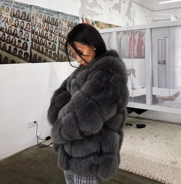 
Large Sizes Elegant Faux Fur Coat Jacket Women New Styles Thick Winter Outerwear Imitation Ladies Fox Fur Jackets Coats 