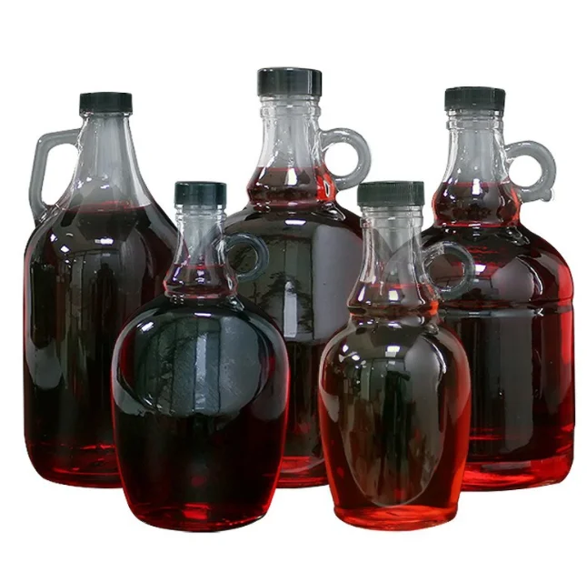 250ML 500ML 1000ML 2000ML california bottle  wine sealed small mouth big capacity bottle with handle