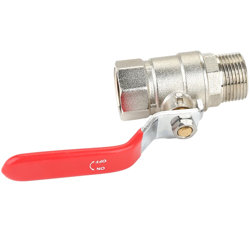 Factory Manual Brass Ball Valves 1/2'-1' Sizes with Butterfly Handle for Gas Water Oil-OEM Customization Supported