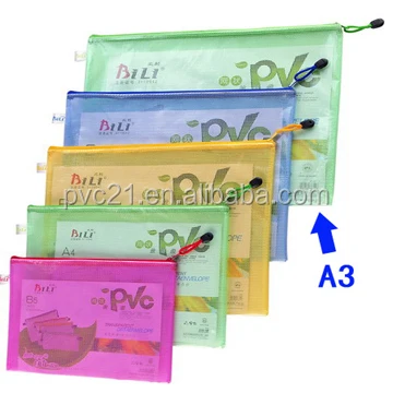 Waterproof Pencil Pouch PVC Zipper Student Pencil Case Printing Stationery Pencil Bags