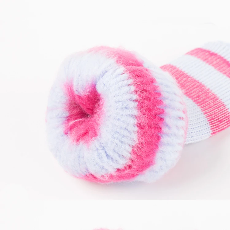 custom warm fuzzy socks brushed thermal socks grip winter socks