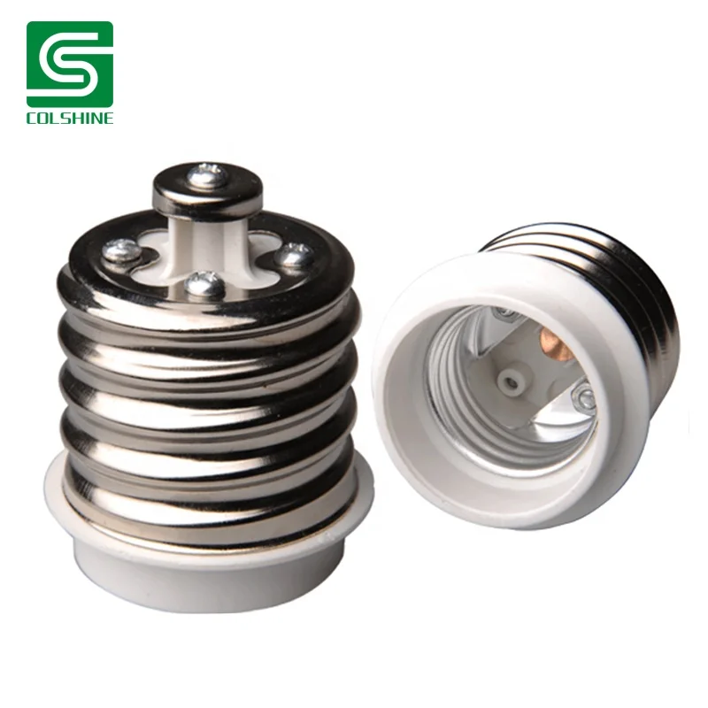 Light Bulb Socket Adapter E40-E27 White Converter