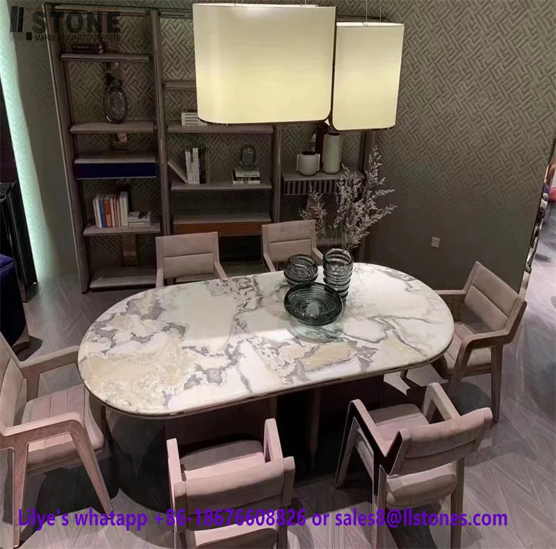 Marble Stone look Dining Table Tops