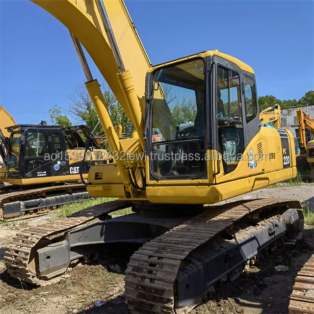 For sale used Japan Komatsu excavator PC220-7 komatsu 22 tons crawler excavator