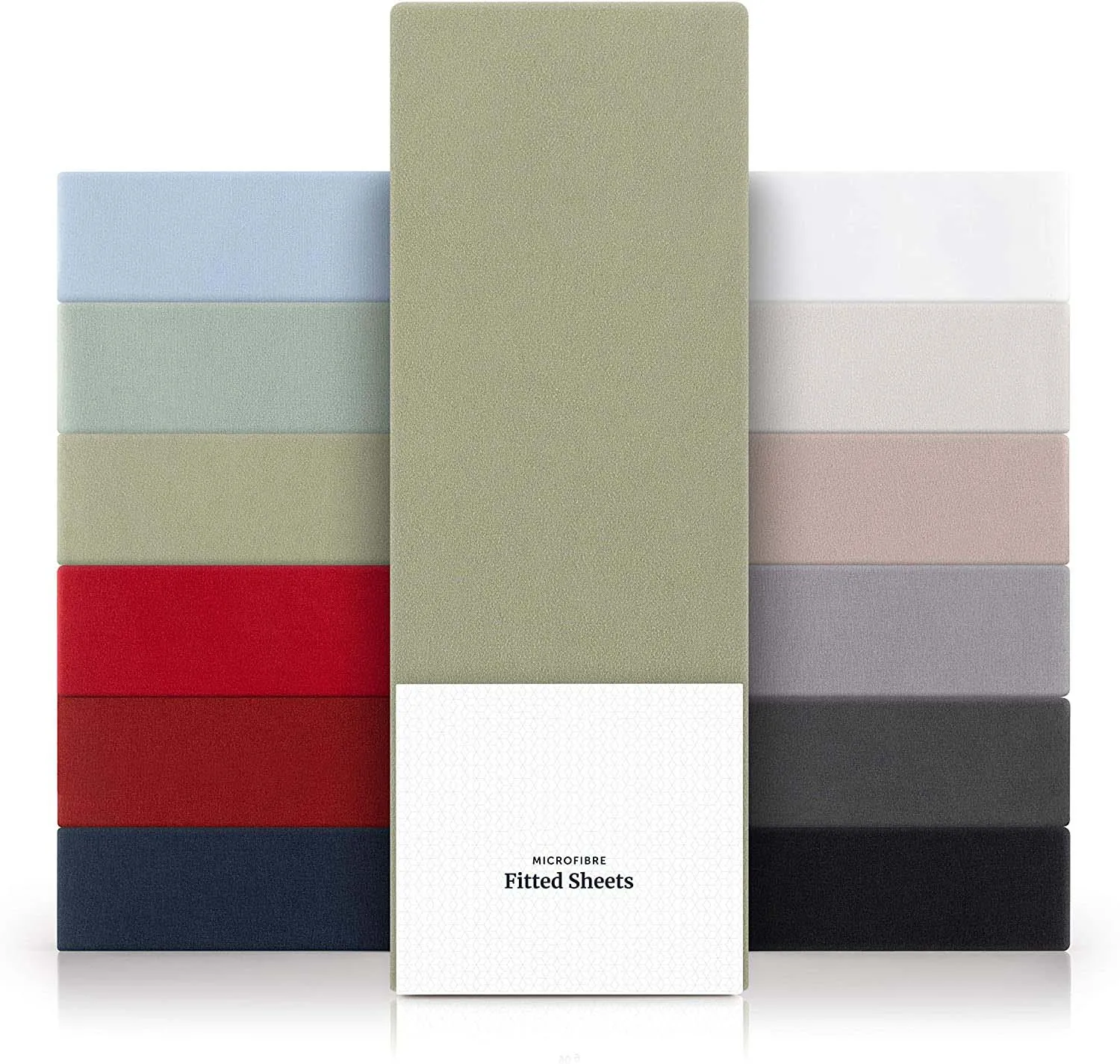 King Size Fitted Sheet 100%  Microfiber Fitted Sheet with Extra Deep Design