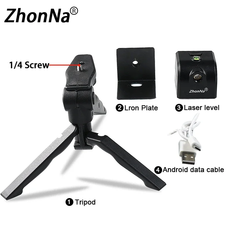 Red Light Beam Laser Level Mini Portable Measuring Tools USB Charging Port Positioning Sight With Magnetic Adsorption Function