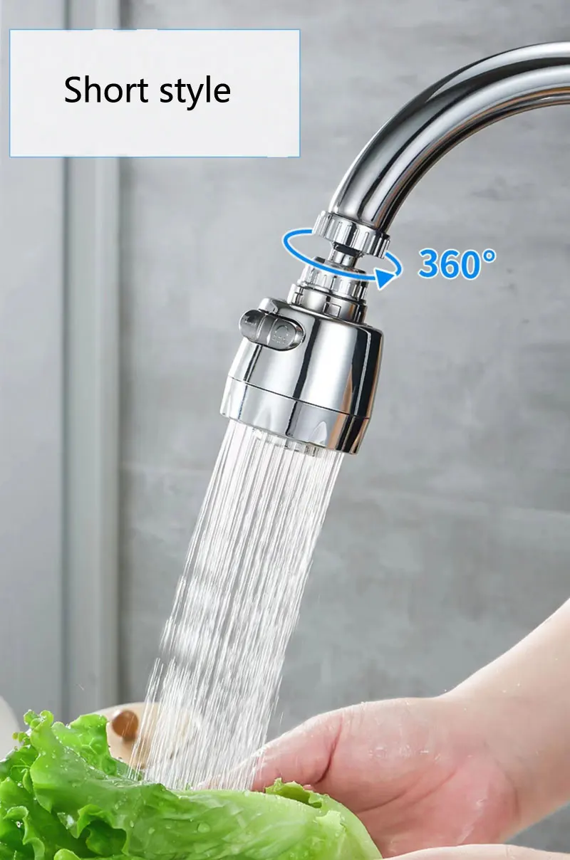 Portable Domestic Drinking Water 360 Swivel Faucet Tap Nozzle Filter Adapter