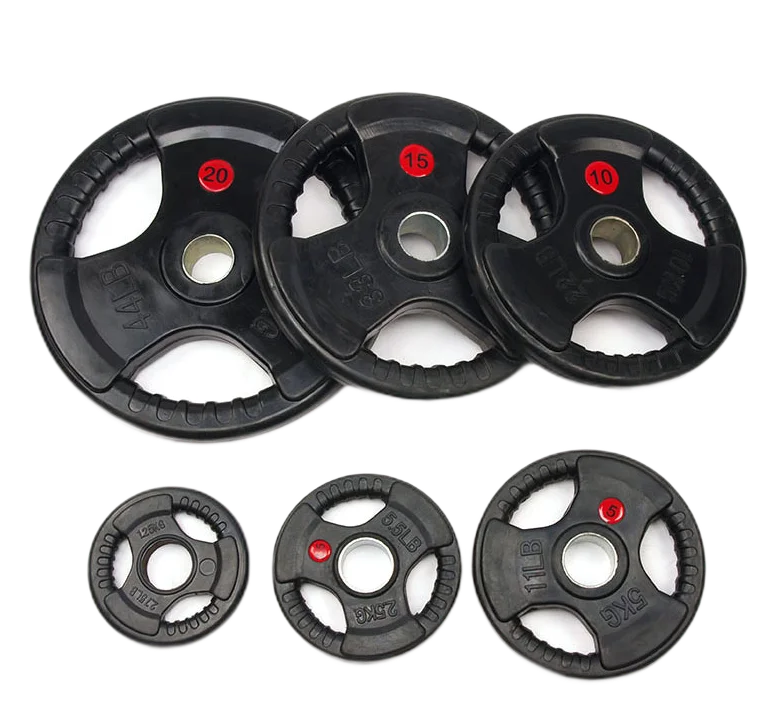 Fitness Competition Bumper Powerlifting Barbell Weights Plates Weightlifting Barbell Gym Equipment