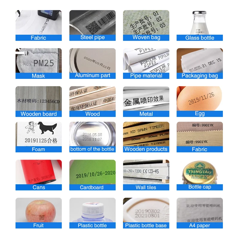 Best Thermal Tij Inkjet Printer Handheld Coding Machine For expiry date barcode logo serial number