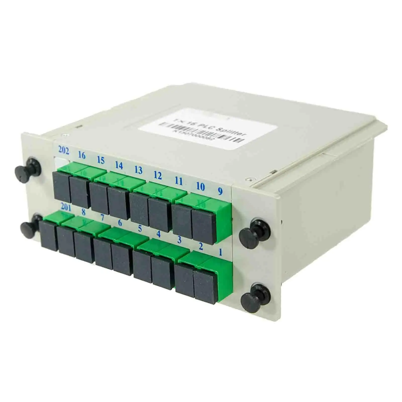 1x4 FTTH Box FIBERVISION FTTH Fiber Optical Splitter with SC/APC Connector  PLC slot box splitter ABS box type splitter plc