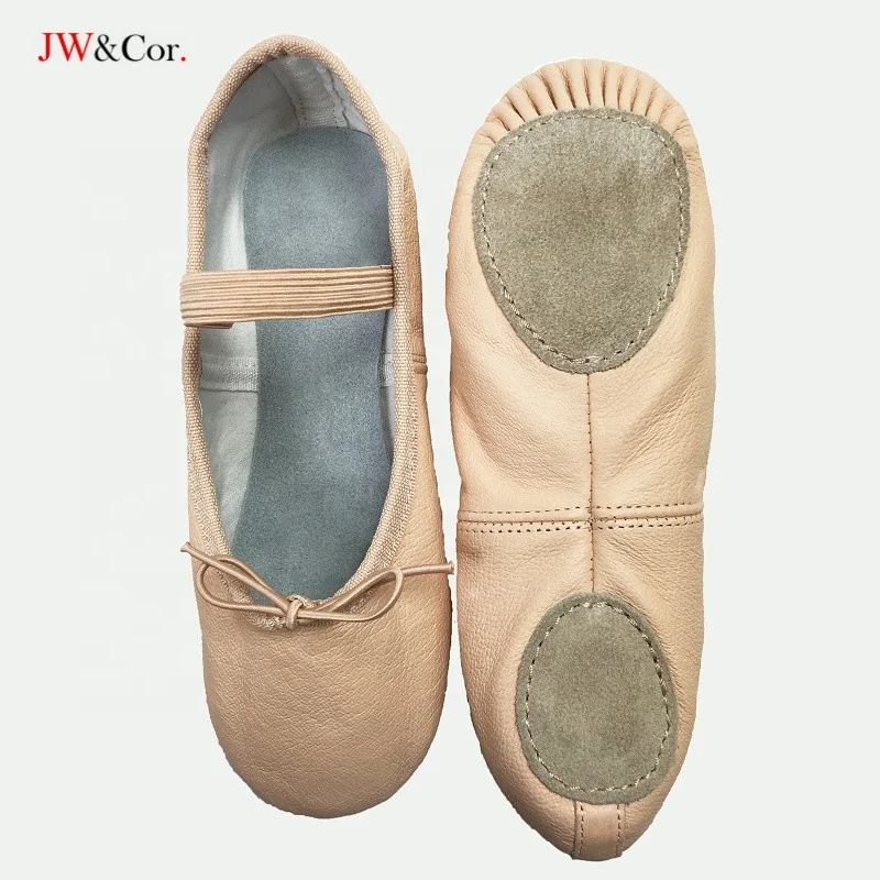 JW Girls Adult Soft Split Sole Leather Ballet Shoes Dance