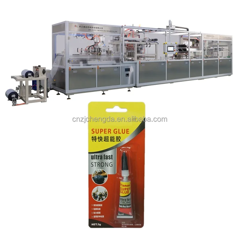 CD-5268  Automatic Blister Packing Machine Blister Machine For Super Glue