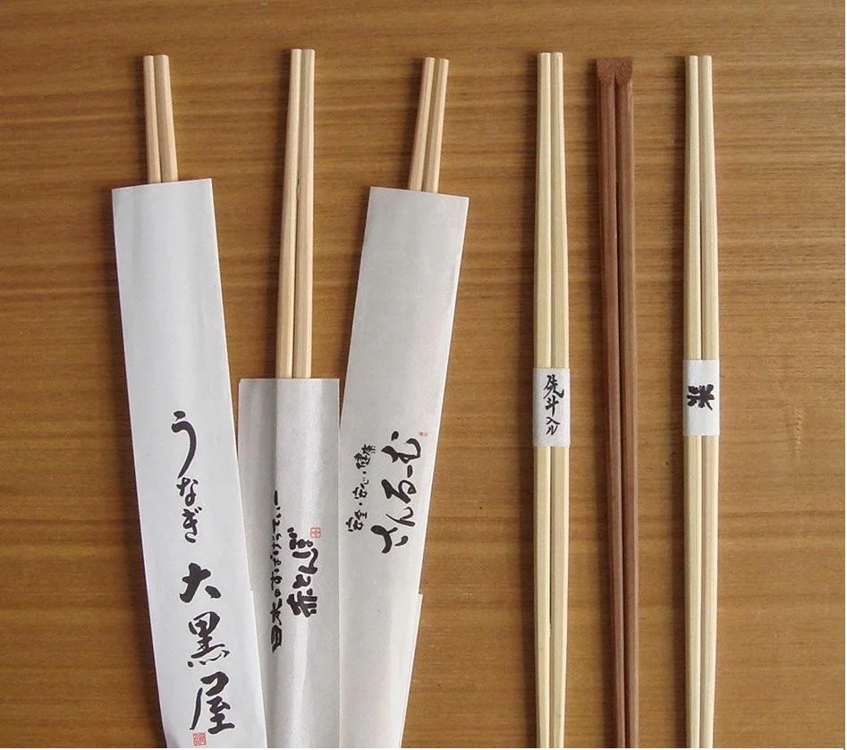 bamboo chopsticks  and disposable chopsticks for sushi material use in  restaurant