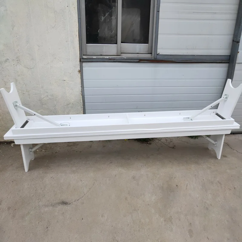 Wholesale white pine solid wood folding bench chair retro portable simple table folding bench