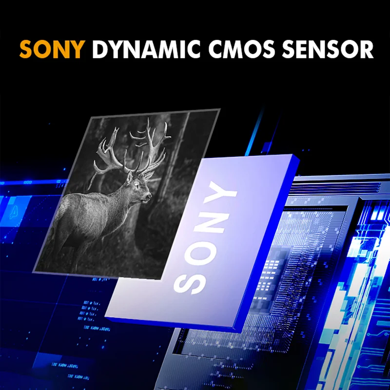 Десять колец 1080P Sony CMOS датчик дальномер клипса ночного видения прицел для охоты