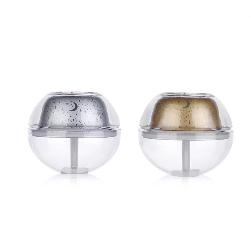 Large Capacity Creative Home Humidifier Star Projection night light colorful Glass Battery Powered Air Purification Room