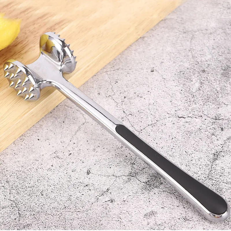 2022 Kitchen tools Zinc alloy loose meat hammer beef hammer steak hammer double side knock tender meat mince meat beater