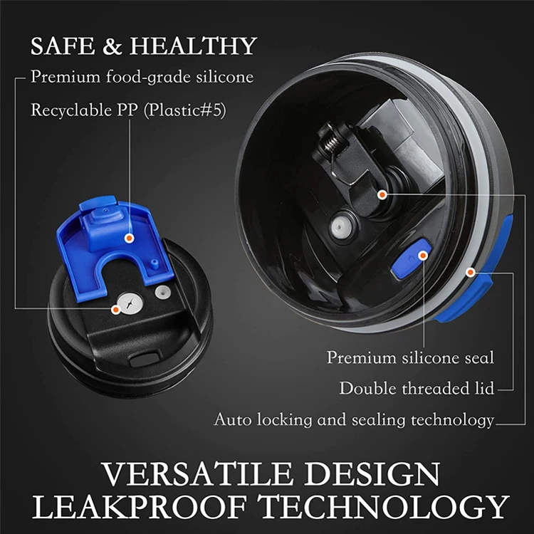 Double Wall 12oz/16oz18oz/20oz/22oz Stainless Steel Insulated Beer Travel Thermo Mug with Lid