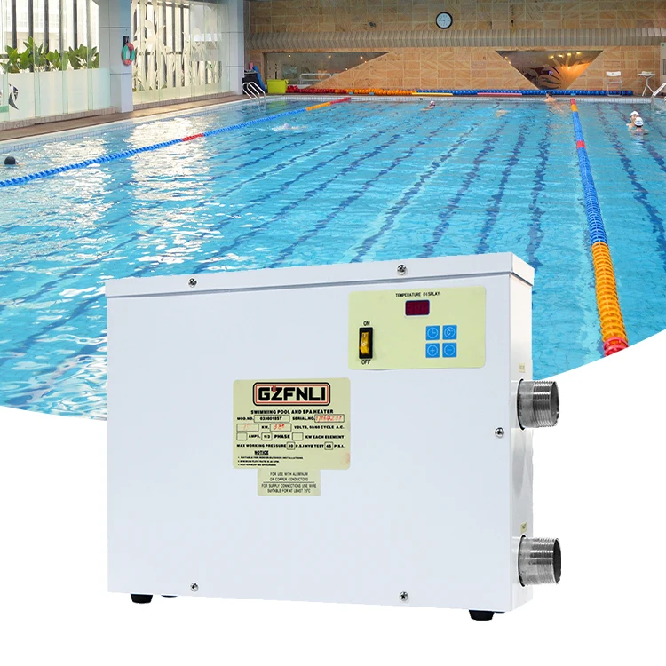 Power World Innovative Pool Equipment Swimming Electric Pool Heater With Touch Panel