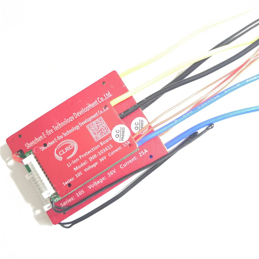 Отдельный порт bms 10S 20A 36V литиевая батарея система управления для литий-ионного аккумулятора с NTC мягким переключателем