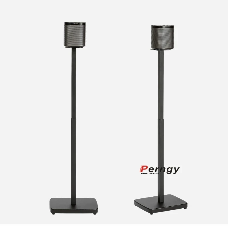 (1 pair=2pcs) SF08 65cm-125cm round column base adjusturround sound speaker display stand floor Q90R Q950R Q950A sonos play 1