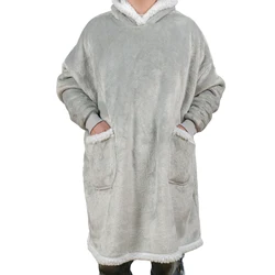 Custom Blanket Hoodie Warm Luxury Sweatshirt Hooded Blanket hoodie Sherpa flower Printed Hoodie Blanket