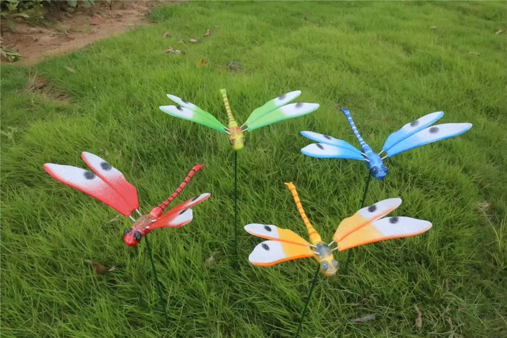 Custom Dragonfly Garden Ornament Hot Sale Chinese Birthday Party Supplies New Long Kids Christmas/New Year/Halloween Decorations