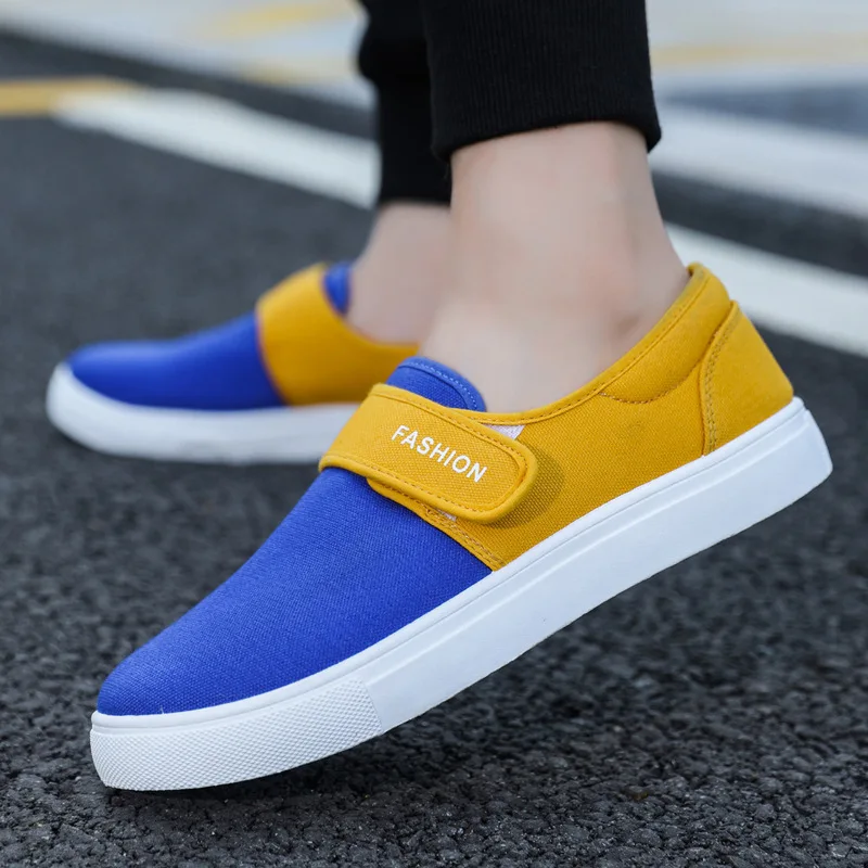 New Model Casual Shoes Walking Style Sneakers  Soft Low Top Canvas Mens Shoes