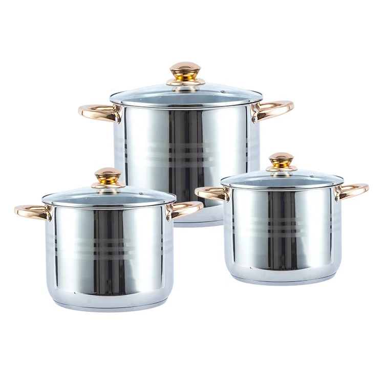 Big size Stainless Steel stockpot induction kitchen cooking pot stainless steal cookware pot