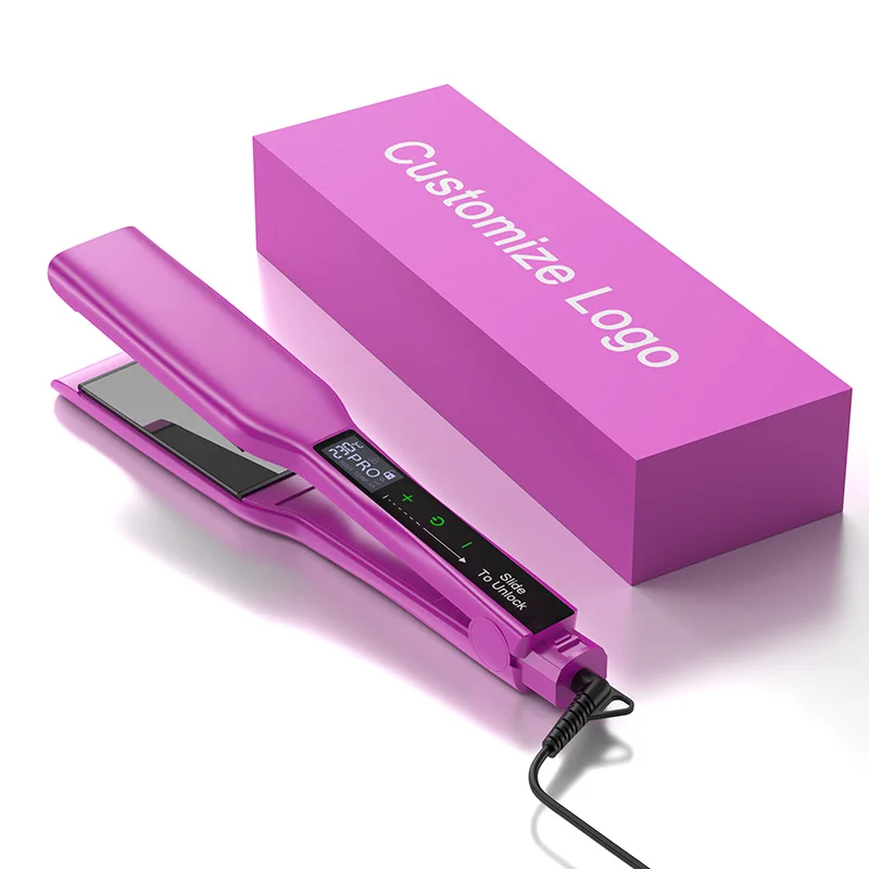 professional hair straighteners Temperature Adjustable Touch Screen Digital Ceramic Hair Straightener For Styling Appliances