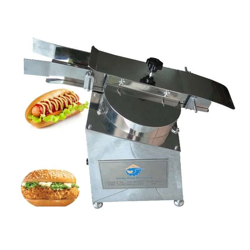 hot dog bun bread hamburger cutting machine burger buns baguette hamburger slicer