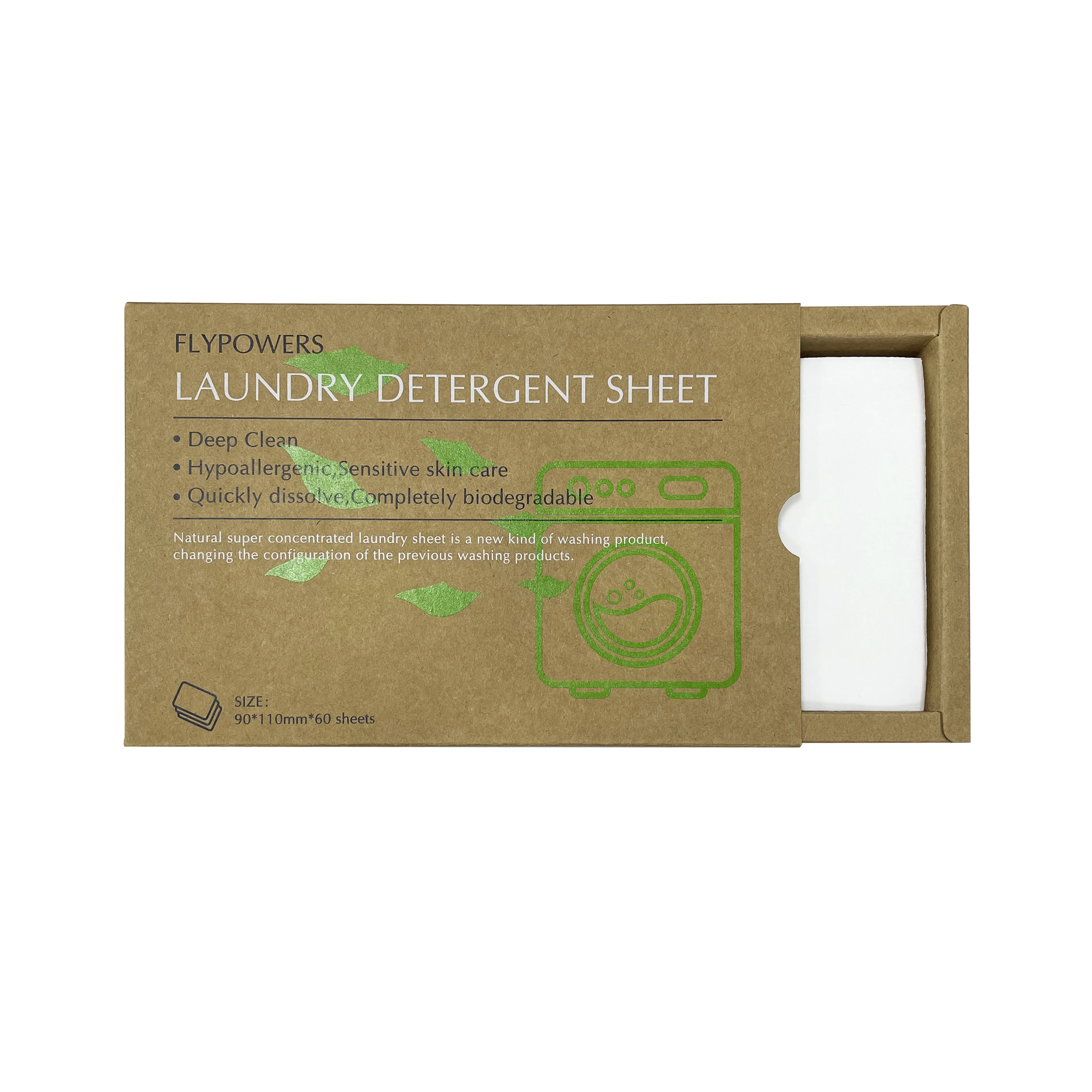 super concentrated	eco-friendly plant exact  Laundry  detergent sheets