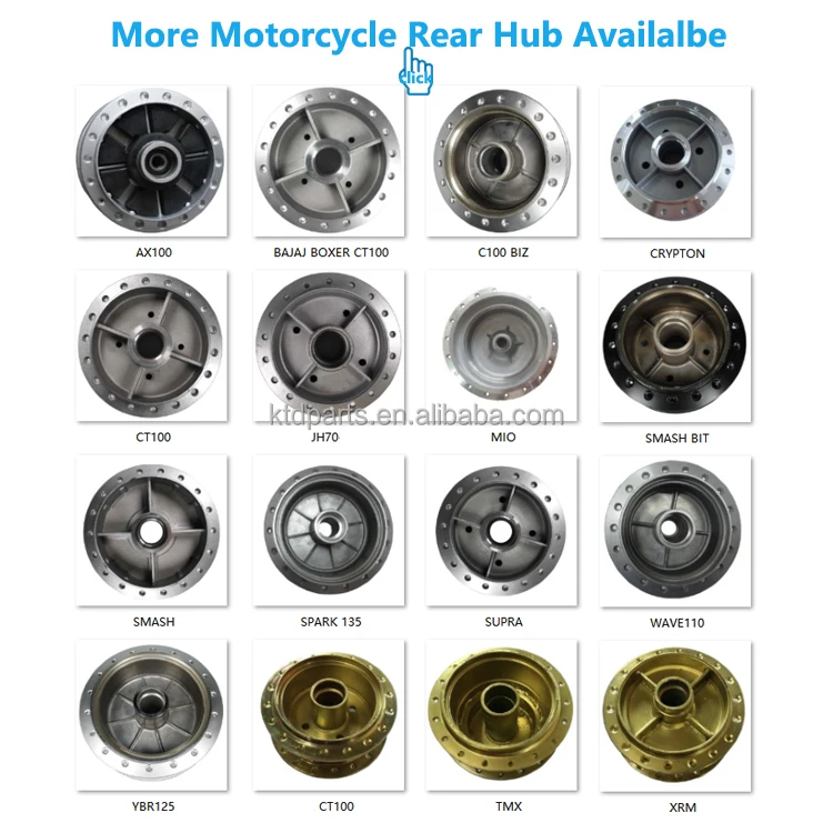 Motorcycle Rear Wheel Hub C100 BIZ Spare Parts