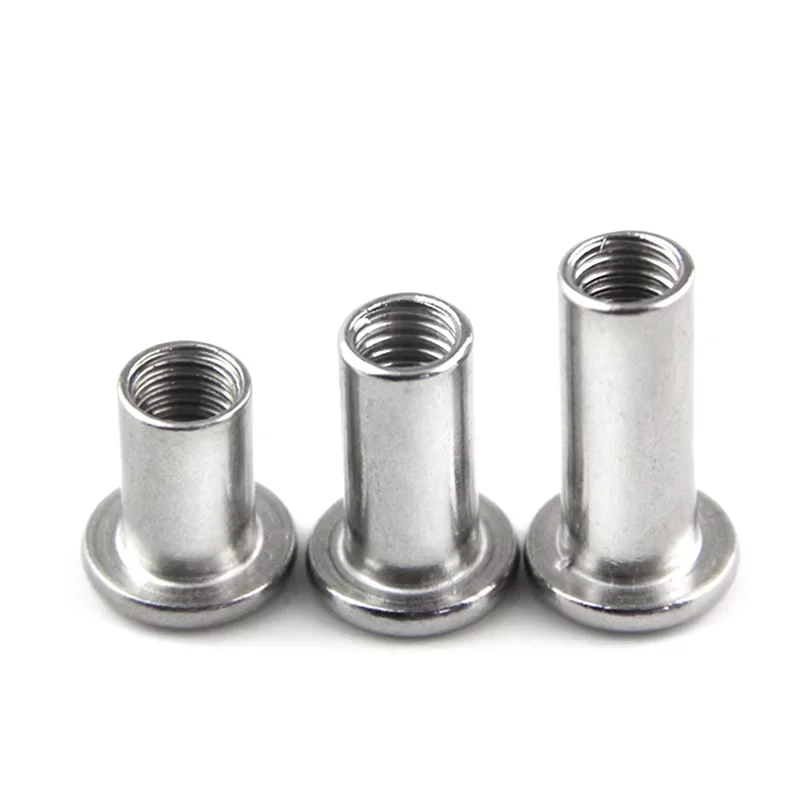 Fastener Wholesales Stainless Steel 304 316 Flat Head Hexagon Socket Sleeve Barrel Nut