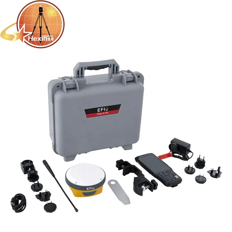 New EFIX C3 C5  gps gnss rtk  base and rover station and external radio 35W Dual battery work up to 15 hours